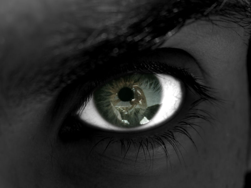 Close-up eye illustrating the world of magic